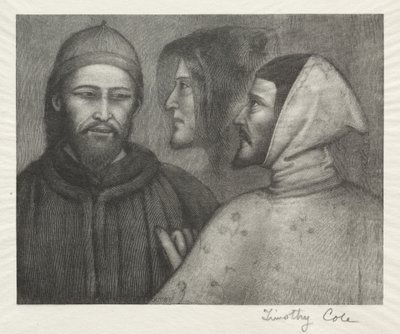 Alte italienische Meister: Drei Köpfe, 1885 von Timothy Cole