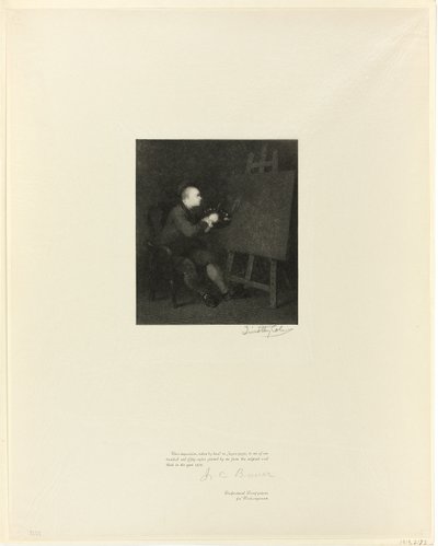 Porträt von William Hogarth, aus Old English Masters von Timothy Cole