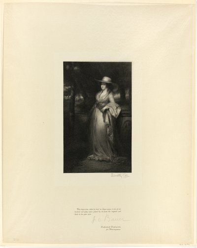 Porträt einer Dame, aus Alte englische Meister von Timothy Cole