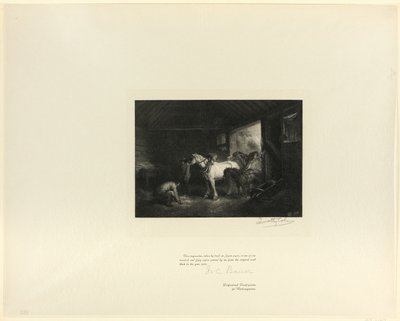 Stallinterieur, aus Old English Masters von Timothy Cole