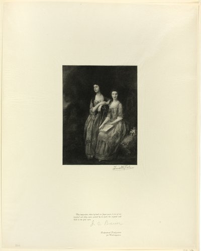 Die Schwestern: Mrs. Sheridan und Mrs. Tickell, aus Old English Masters von Timothy Cole