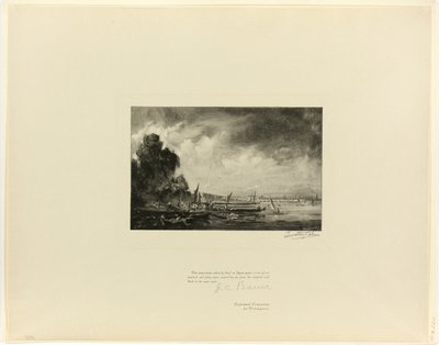 Waterloo-Brücke (eine Skizze), aus Alte englische Meister von Timothy Cole