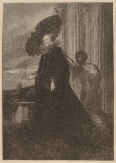 Marchesa Elena Grimaldi, Ehefrau von Marchese Nicola Cattaneo von Timothy Cole after Sir Anthony van Dyck