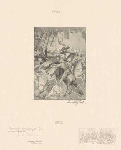 Schlacht von Saint Ephesius von Timothy Cole after Spinello Aretino