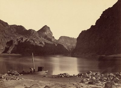Black Canyon, Colorado River, vom Camp 8, Blick nach oben von Timothy H. OSullivan