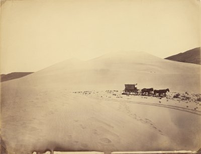 Wüstensandhügel nahe dem Sink of Carson, Nevada von Timothy H. OSullivan