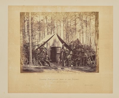 Hauptpostamt, Armee des Potomac, Brandy Station, Virginia von Timothy H. OSullivan