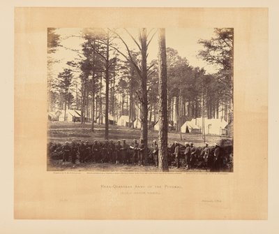 Hauptquartier der Potomac-Armee, Brandy Station, Virginia von Timothy H. OSullivan