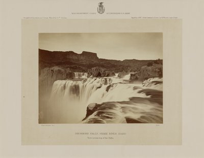 Shoshone Falls, Snake River, Idaho, Blick über die Spitze der Fälle von Timothy H. O