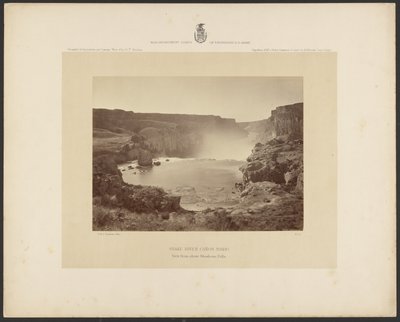 Snake River Canyon, Idaho, Blick von oberhalb der Shoshone Falls von Timothy H. OSullivan