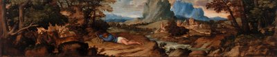 Schlafender Hirte von Titian (Tiziano Vecellio)