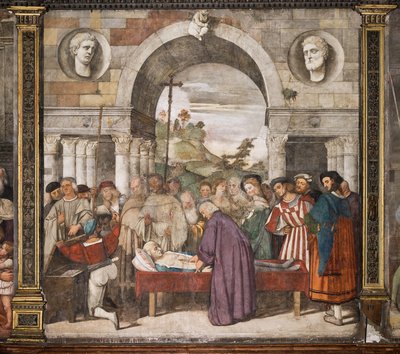 Das Herz des Geizhalses im Kasten, die Nordwand, Schule des Heiligen, Basilika des Heiligen Antonius (Basilika des Heiligen), Padua, Italien von Titian (c.1488 1576)
