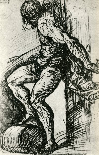 Skizze für den Heiligen Sebastian von Tiziano Vecelli