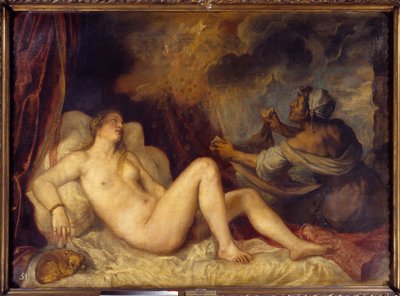 Danae empfängt den goldenen Regen von Tiziano Vecelli