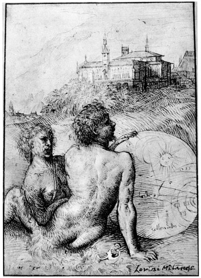 Landschaft mit Satyrn, um 1512, 1937 von Tiziano Vecelli