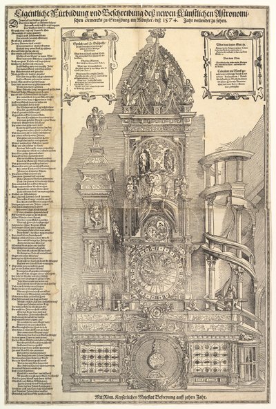 Astronomische Uhr im Straßburger Münster, 1574 von Tobias Stimmer