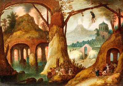 Orpheus kehrt aus der Unterwelt zurück, 1630 von Tobias Verhaecht