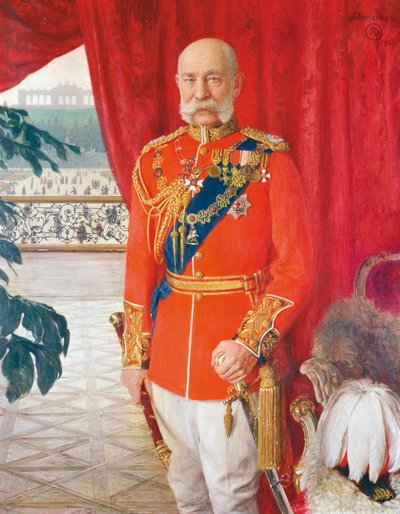 Kaiser Franz Joseph I. in der Galauniform eines britischen Feldmarschalls von Tom von Dreger