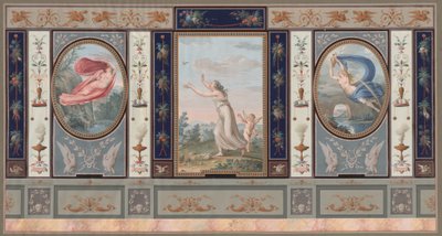 Aufwendige Wanddekoration mit Endymion und Hebe von Tommaso Bigatti
