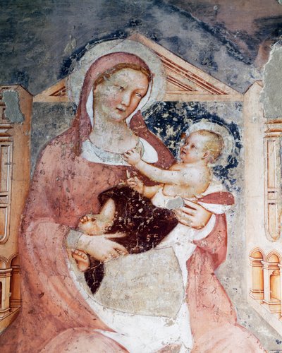 Madonna mit Kind (Detail) von Tommaso da Modena