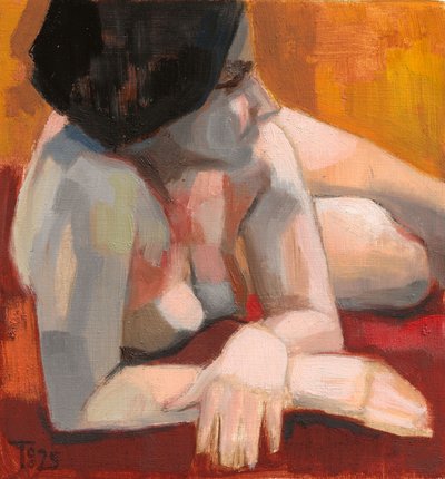 Warme Liegende Figur von Tore Bahnson