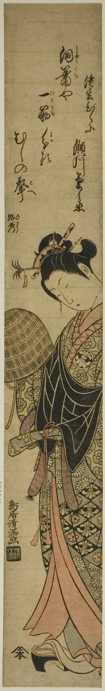 Der Schauspieler Segawa Kikunojo II als Nonne Seigen von Torii Kiyomitsu I