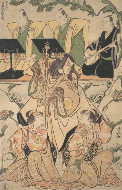 Schauspieler in einer Shosa-Kombination aus Schauspiel und Tanz von Torii Kiyonaga