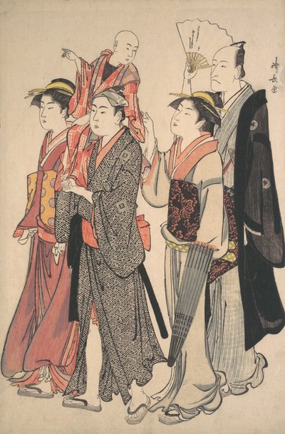 Ichikawa Danjuro V und seine Familie von Torii Kiyonaga