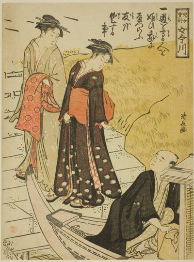 Geschätzte Ermahnungen an junge Frauen (Jijo hokun onna Imagawa) von Torii Kiyonaga
