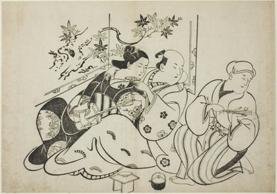 Ein professioneller Spaßmacher, aus einer unbetitelten Serie von 12 Drucken von Torii Kiyonobu I