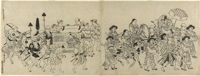 Ankunft der koreanischen Botschaft in Edo von Torii Kiyonobu I
