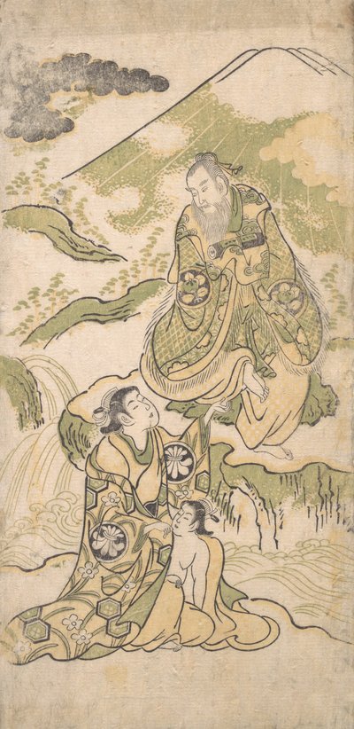 Szene aus einem Drama, ca. 1749 von Torii Kiyonobu I