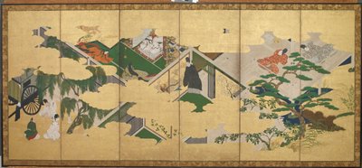Die Geschichte von Genji, Kapitel 2: Prinz Genjis Besuch bei Utsusemi von Tosa Mitsuoki