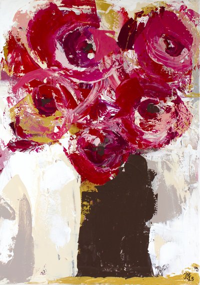 Lebendige rote Blüten von Tove Höglund
