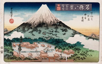 Klärendes Wetter, Enoshima, aus der Serie "Acht Ansichten berühmter Orte" von Toyokuni II