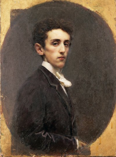 Porträt des italienischen Schriftstellers Carlo Dossi von Tranquillo Cremona