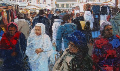 Marktkäufer (Ridley Road, London), 2011 von Trevor Burgess