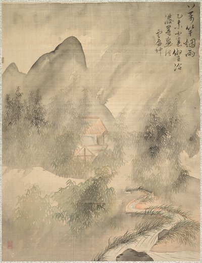 Zehntausend Bambusse im Nebel und Regen von Tsubaki Chinzan