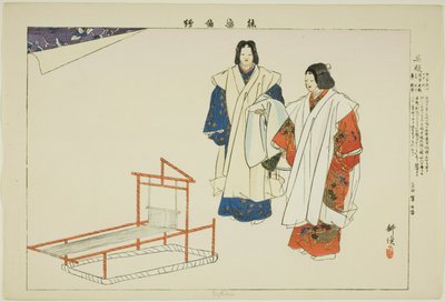 Yofuku, aus der Serie „Bilder von No-Aufführungen (Nogaku Zue)“ von Tsukioka Kogyo