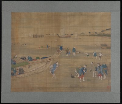 Muscheln graben von Tsukioka Yoshitoshi