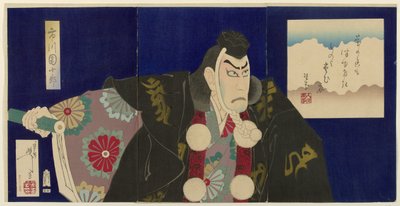 Ichikawa Danjuro IX als Benkei von Tsukioka Yoshitoshi