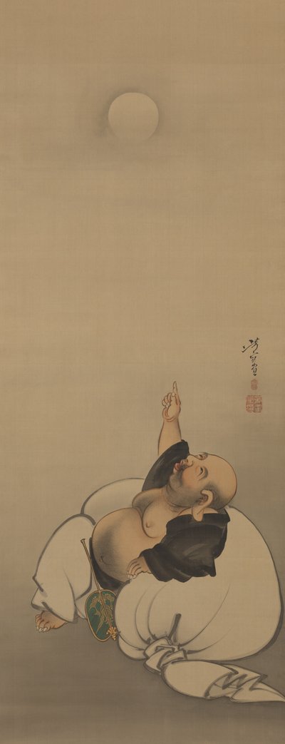 Mond der Erleuchtung, aus der Serie Zwölf Aspekte des Mondes von Tsukioka Yoshitoshi