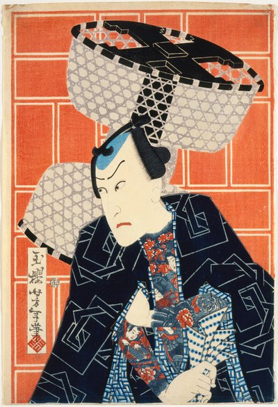 Der Schauspieler Kawarasaki Gonjūrō für eine Feuertruppe von Tsukioka Yoshitoshi