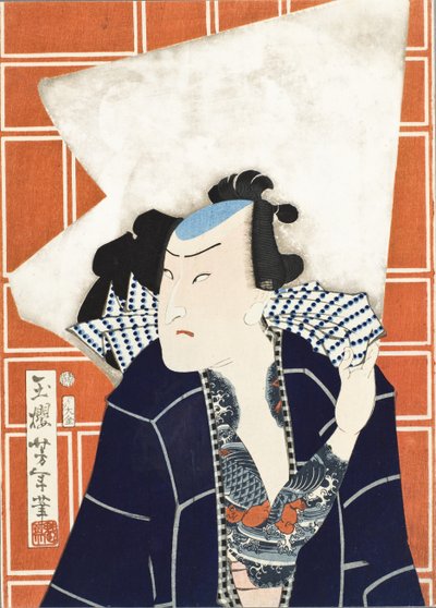 Der Schauspieler Ōtani Tomoemon V für eine Feuertruppe von Tsukioka Yoshitoshi