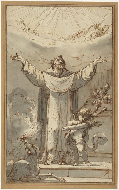 St. Dominikus im Gebet von Ubaldo Gandolfi