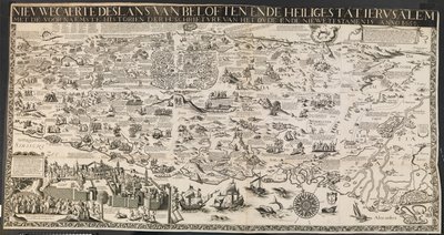 Neue Karte des Landes der Verheißung und des heiligen Staates Jerusalem von Ubekendt nederlandsk aktiv midten af 1600 tallet