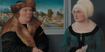 Porträt eines Mannes und seiner Frau Lorenz Kraffter und Honesta Merz von Ulrich Apt the Elder