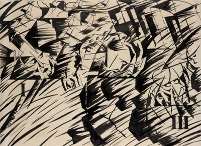 Zustände des Geistes: Diejenigen, die gehen, 1912 von Umberto Boccioni
