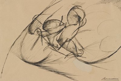 Studie zur dynamischen Kraft eines Radfahrers II von Umberto Boccioni
