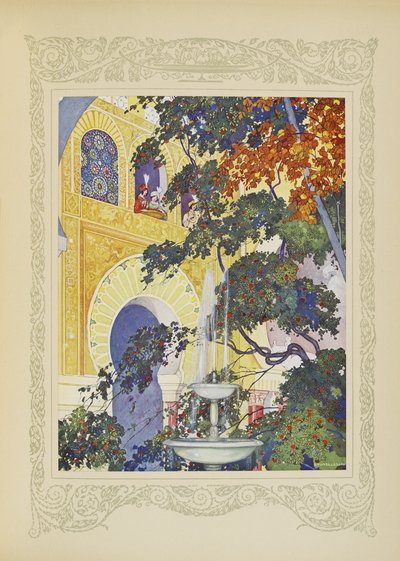Nonchalante und Babillarde, die oft an den Fenstern waren, sahen die Frucht, Illustration aus 